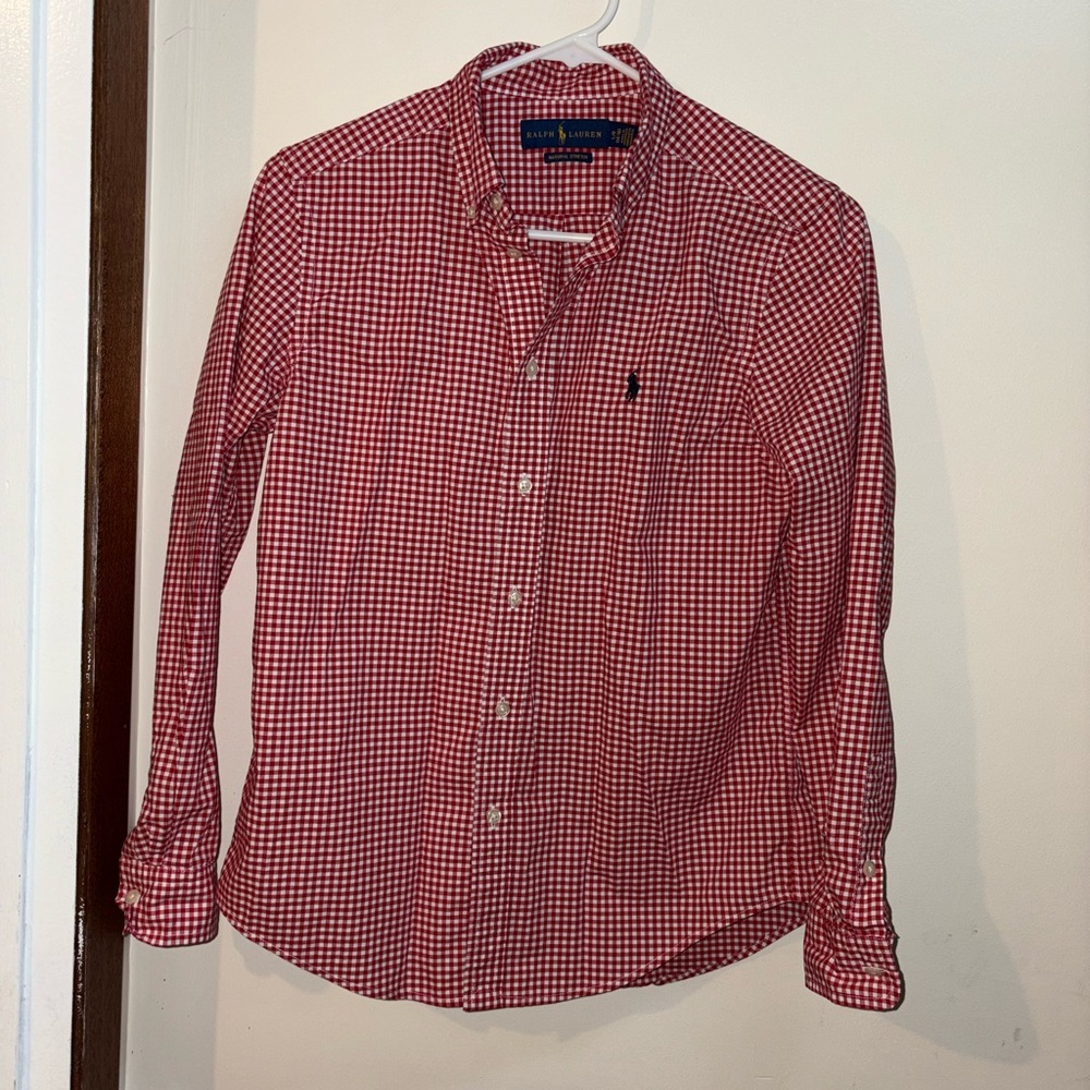 Polo by Ralph Lauren Boys Red Checkered Shirt